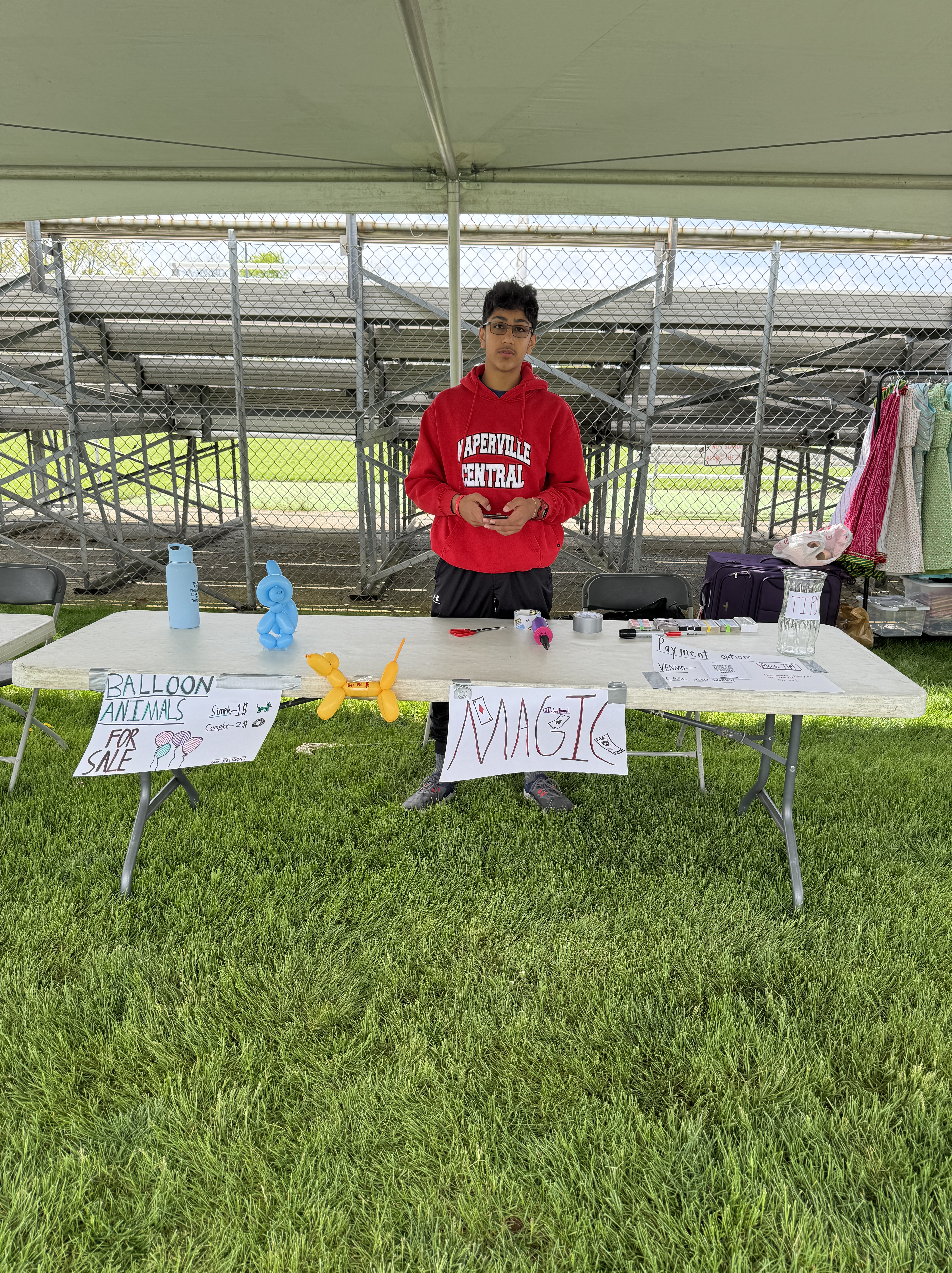 Apr 27, 2024: Yash's first Holi event stall, Bolingbrook, IL, USA