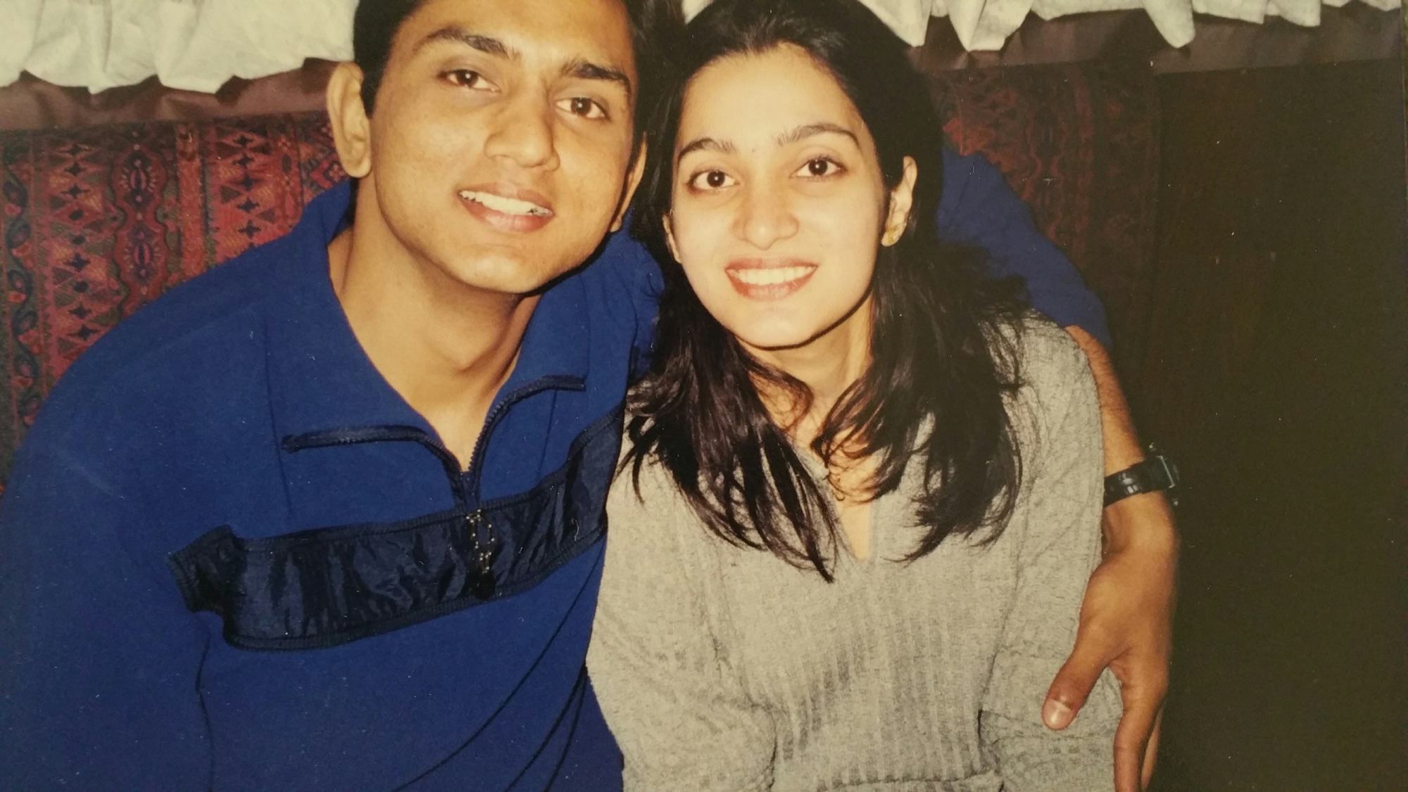 1999, Bangalore, KA, India: With Chitra during her business trip