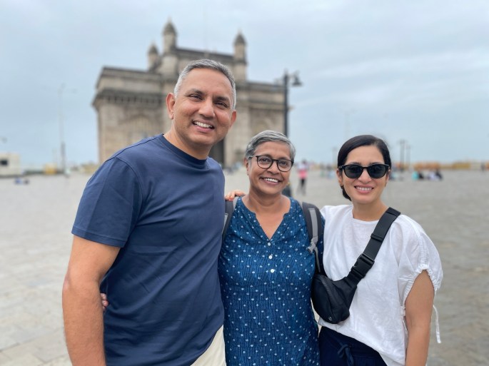 Aug 7, 2023: (L to R) Me, Smita Ma'am and Chitra...Mumbai Darshan with a guide!