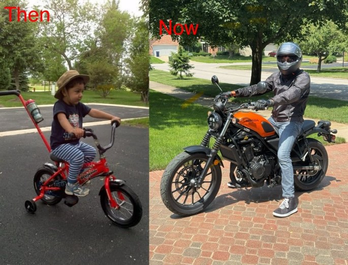 Jul 23, 2025: Mom made a collage, please focus on the Honda picture