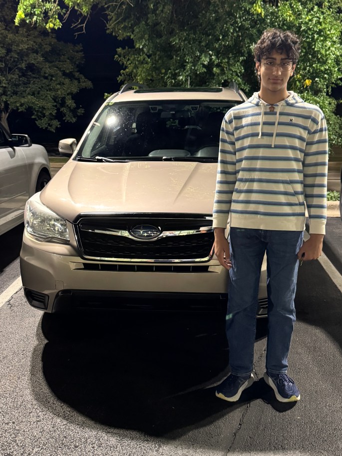 Sep 9, 2025: Yash's first car...a Subaru Forrester