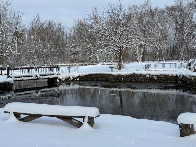Nov 30, 2025: Water body across the dining building