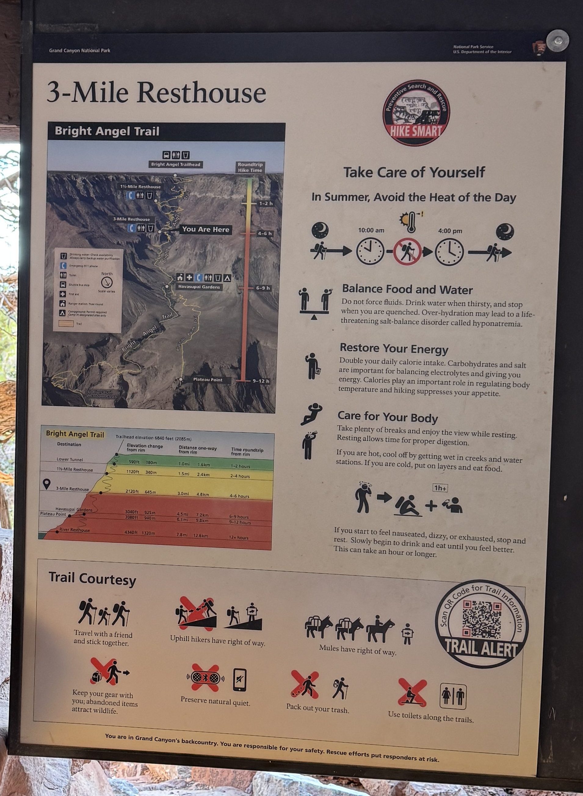 Oct 2, 2026: 8:24AM - Kudos to the National Park, for their explicit messaging